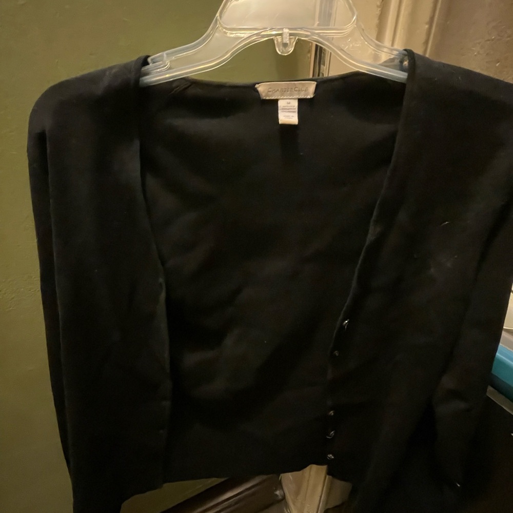 Charter Club Classic Black Sweater